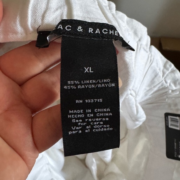 Zac & Rachel NWT Wide Leg Pants in Cream - Picture 8 of 13